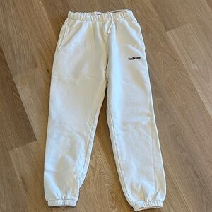Madhappy woman’s  Cream sweatpants size small -excellent condition